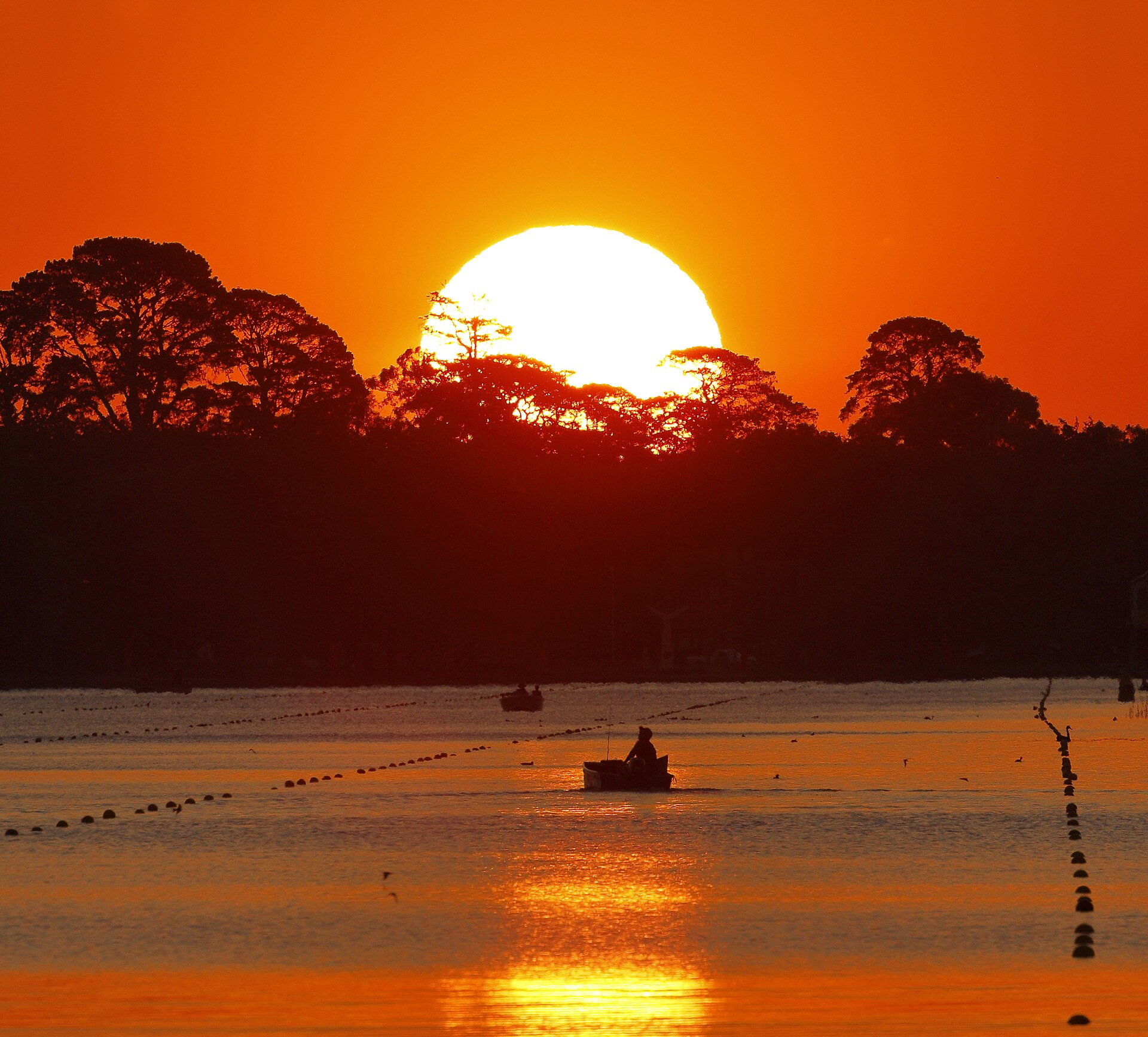 Sunset on the water